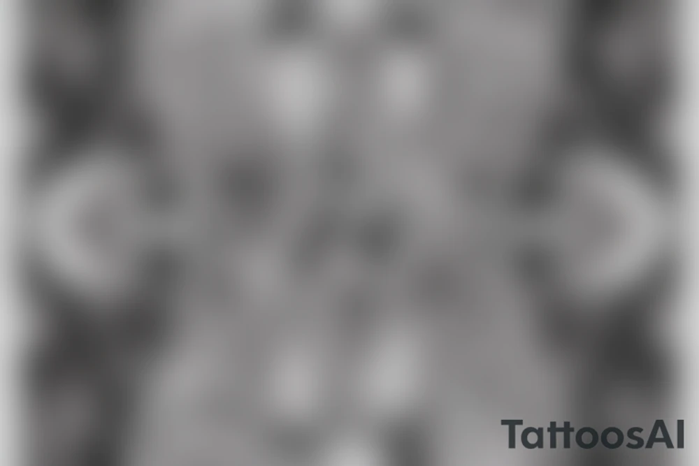fractal image of jack of hearts playing card tattoo idea