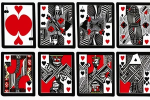 jack of hearts playing card tattoo idea