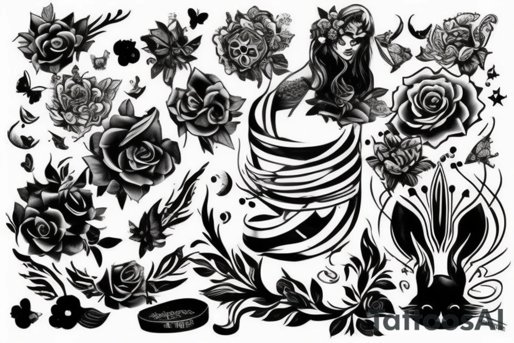 карты деньги пистолет tattoo idea