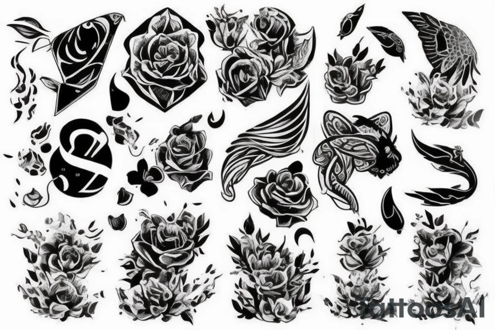 автомобиль едет по пляжу tattoo idea