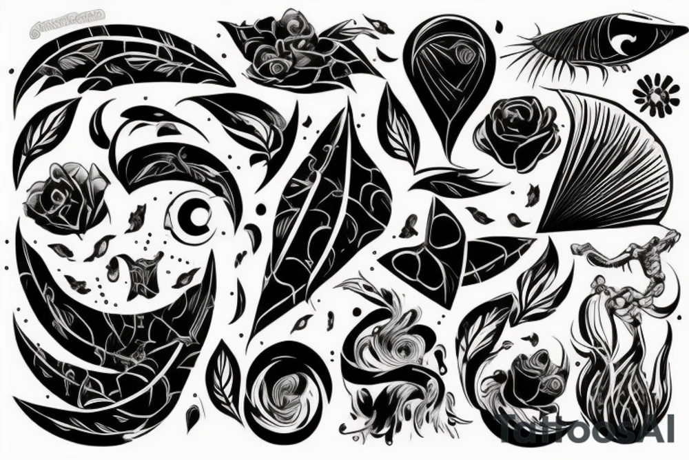 автомобиль едет по пляжу tattoo idea