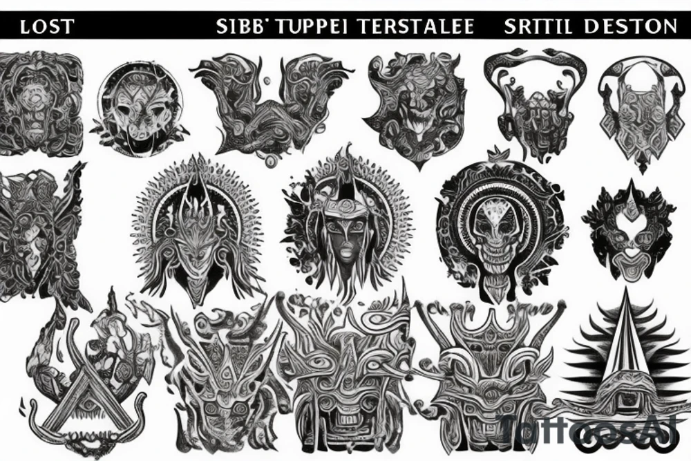 Lost Temple in siberia tattoo idea