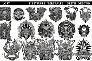 Lost Temple in siberia tattoo idea