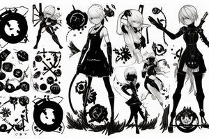 Nier Automata tattoo idea