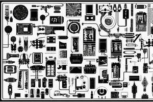 Cyberpunk Circuitry Tree USB Technomancy Ritualistic tattoo idea
