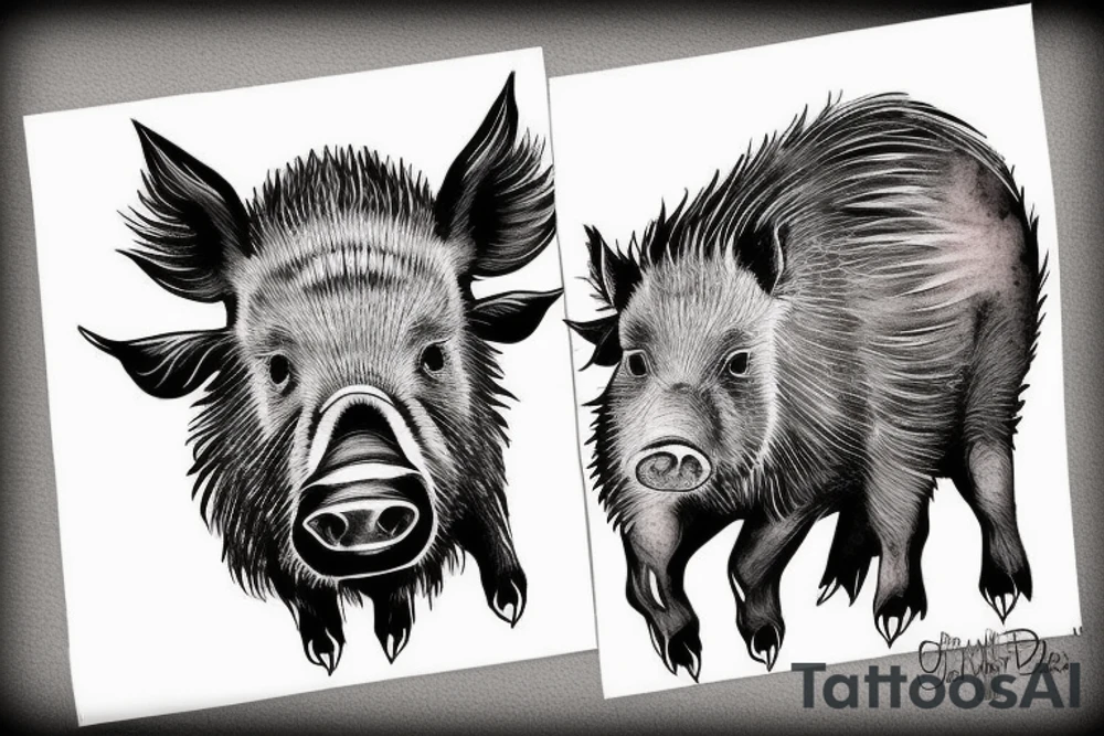 boar tattoo idea