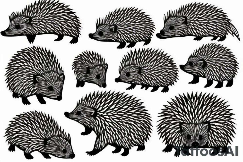 hedgehog tattoo idea