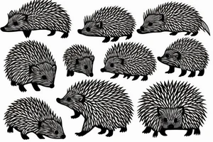 hedgehog tattoo idea
