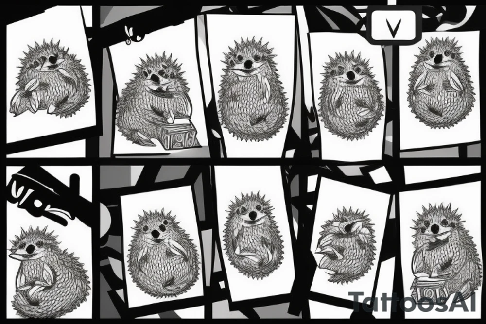 hedgehog tattoo idea