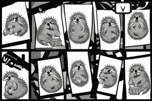 hedgehog tattoo idea