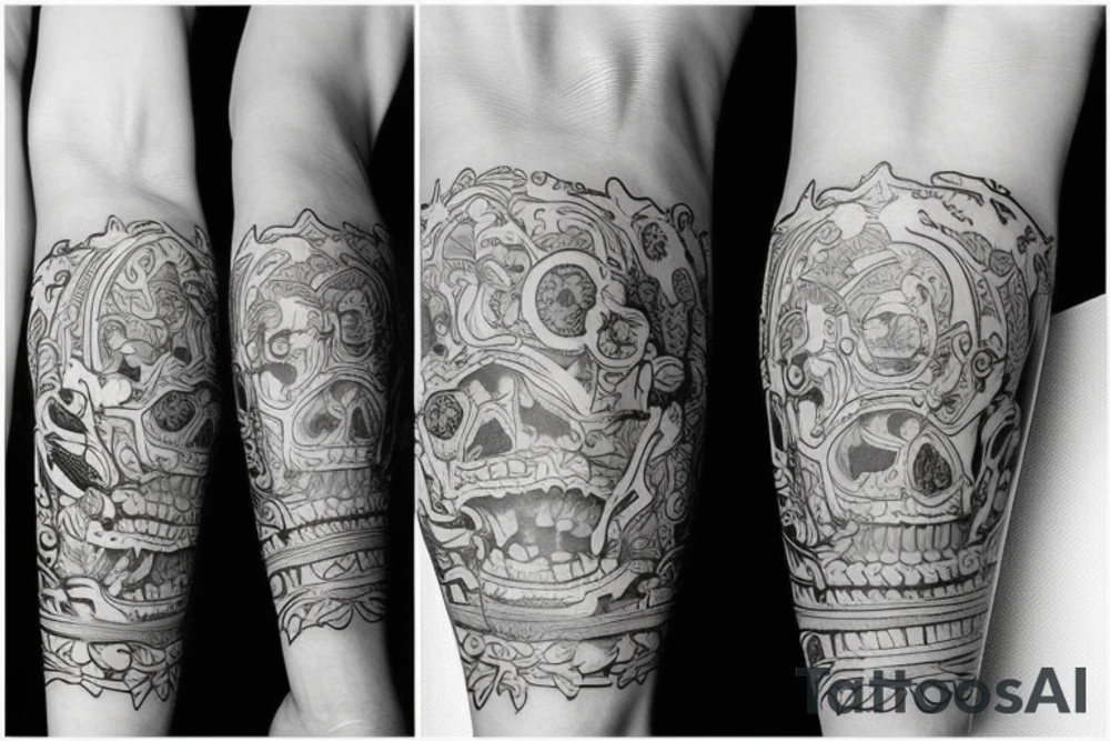 Якорь и мачта tattoo idea