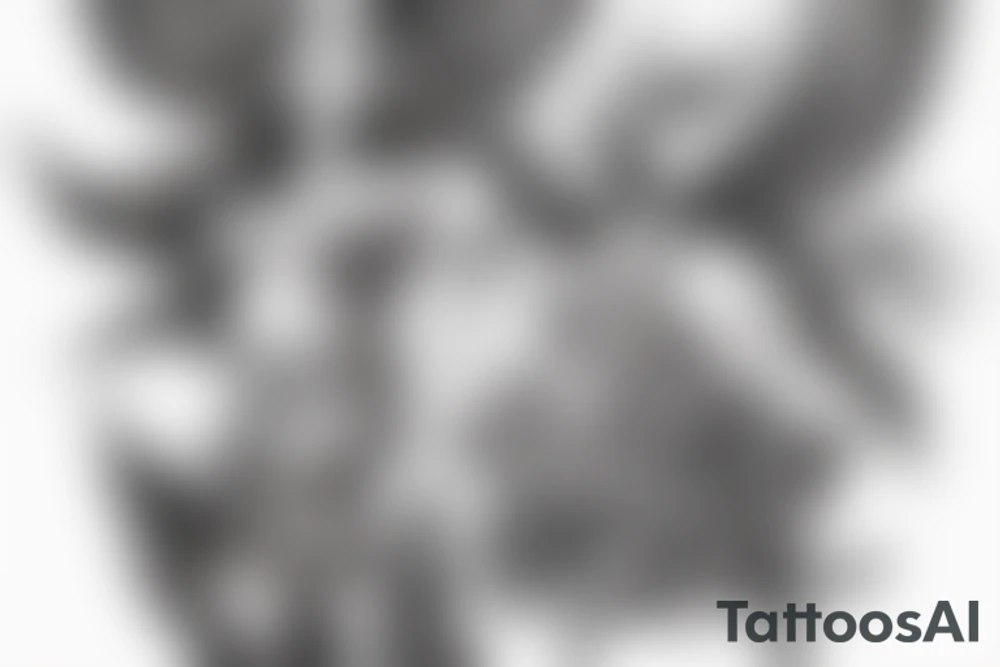 A demon with the appearance of an angel tattoo idea