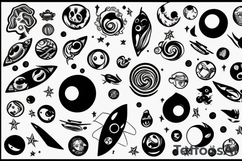 Black hole tattoo idea
