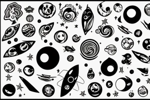 Black hole tattoo idea