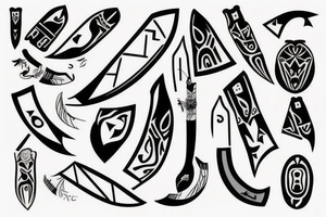 Neolithic knife tattoo idea