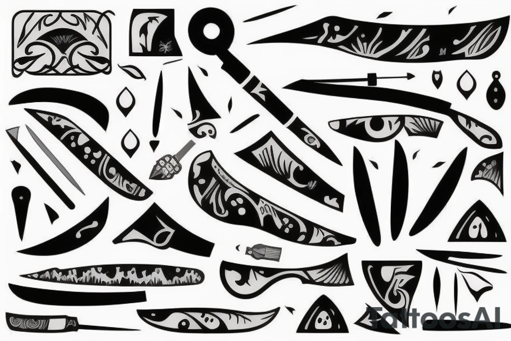 Neolithic knife tattoo idea