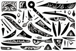 Neolithic knife tattoo idea