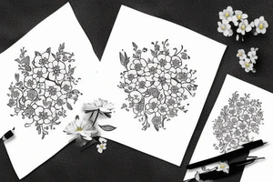 forget-me-not flower love tattoo idea