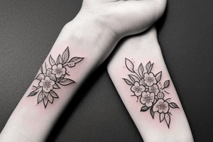 forget-me-not flower love tattoo idea