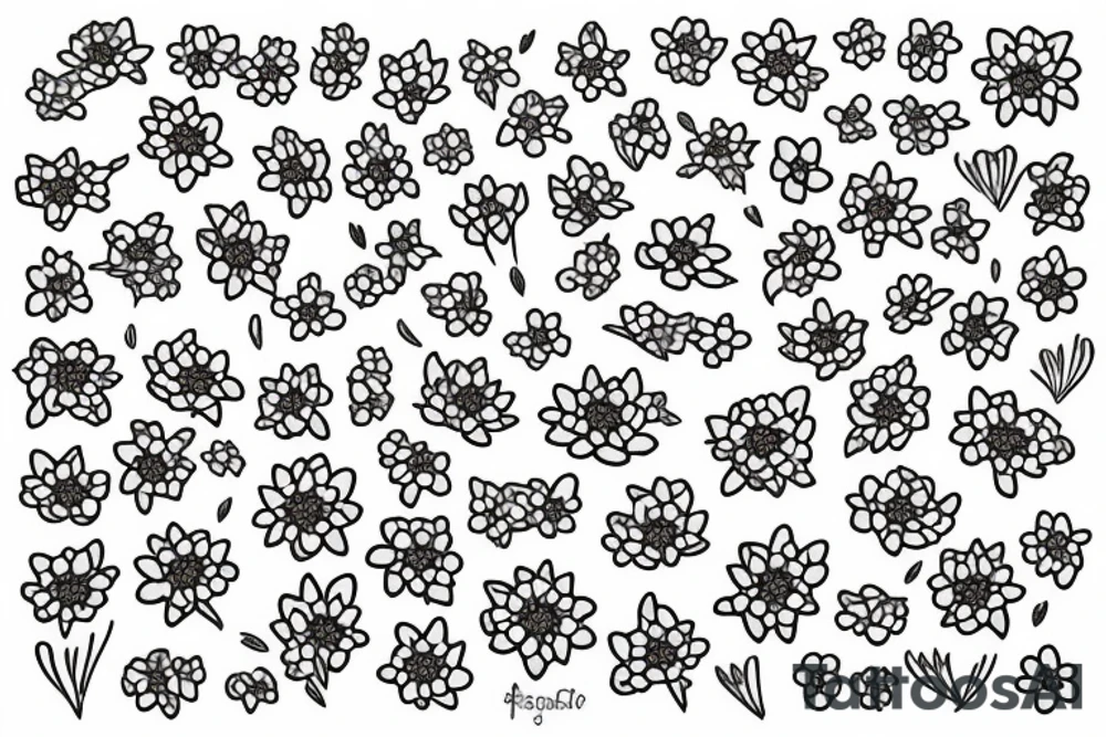 forget-me-not tattoo idea