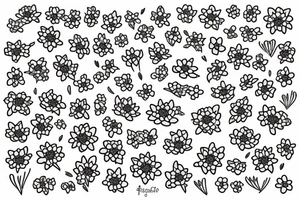 forget-me-not tattoo idea