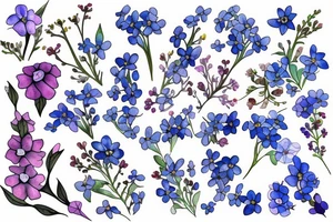 forget-me-not tattoo idea