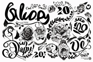 why sad? happy! 2020-2022 tattoo idea