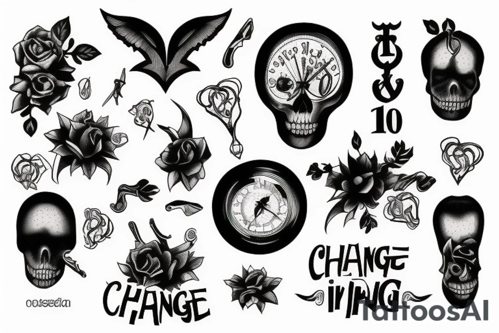 Change with a dark twist tattoo idea