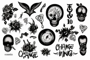 Change with a dark twist tattoo idea