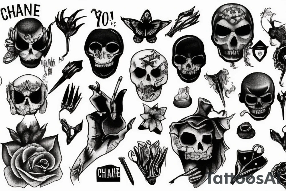 Change with a dark twist tattoo idea
