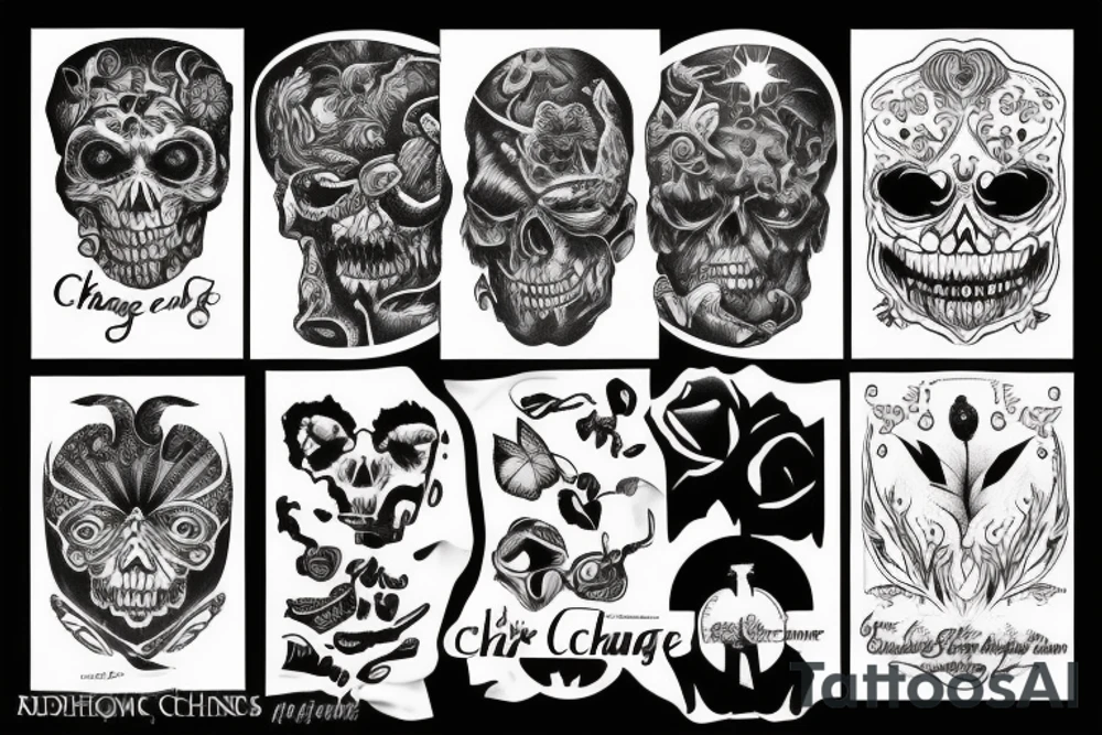 Change with a dark twist tattoo idea