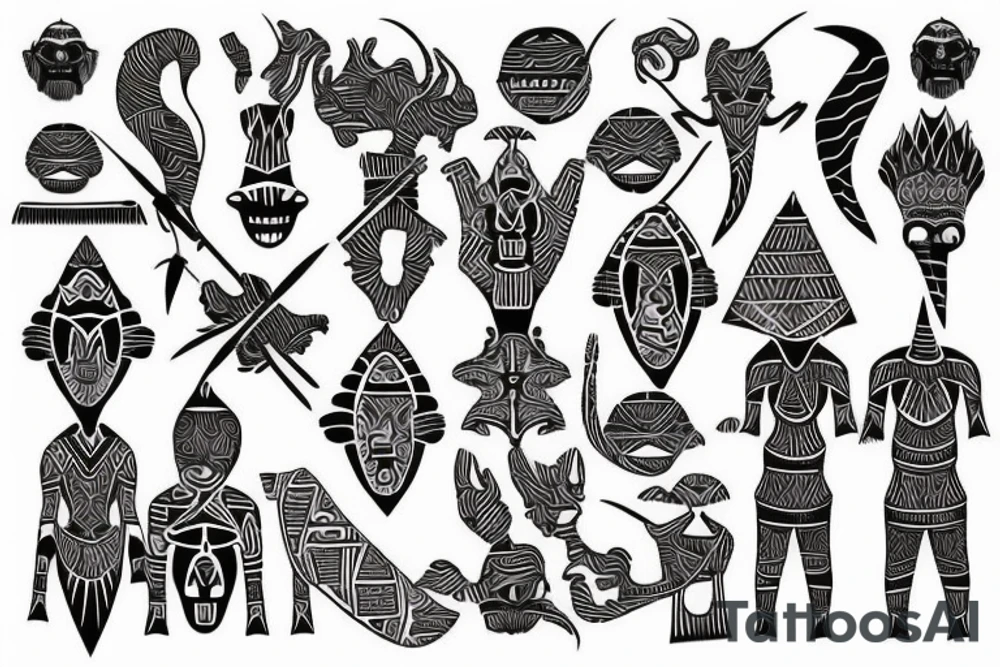African tribal tattoo idea