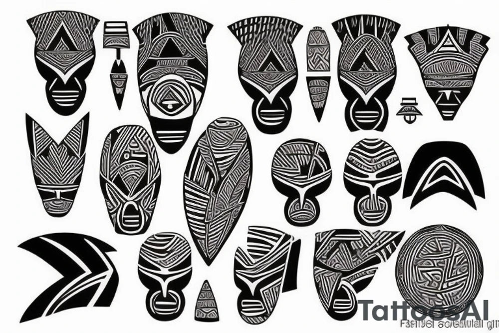 African tribal tattoo idea