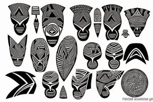 African tribal tattoo idea