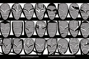 African tribal tattoo idea