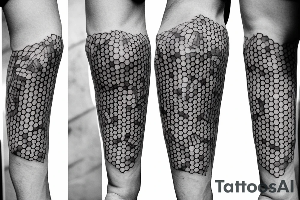 honeycomb pattern with dopamine chemical structure tattoo idea honeycomb pattern with dopamine chemical structure tattoo idea