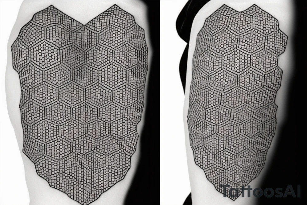 honeycomb pattern with dopamine chemical structure tattoo idea honeycomb pattern with dopamine chemical structure tattoo idea