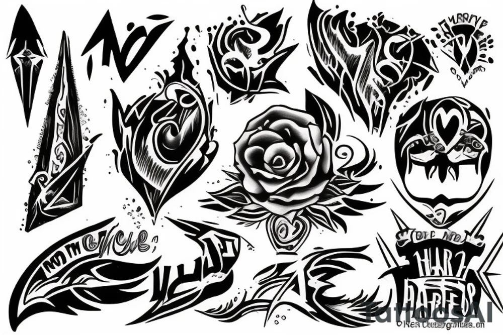 no sharp lines tattoo idea