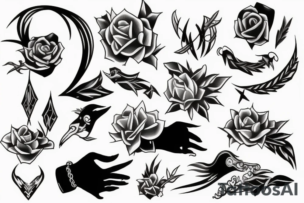 no sharp lines tattoo idea