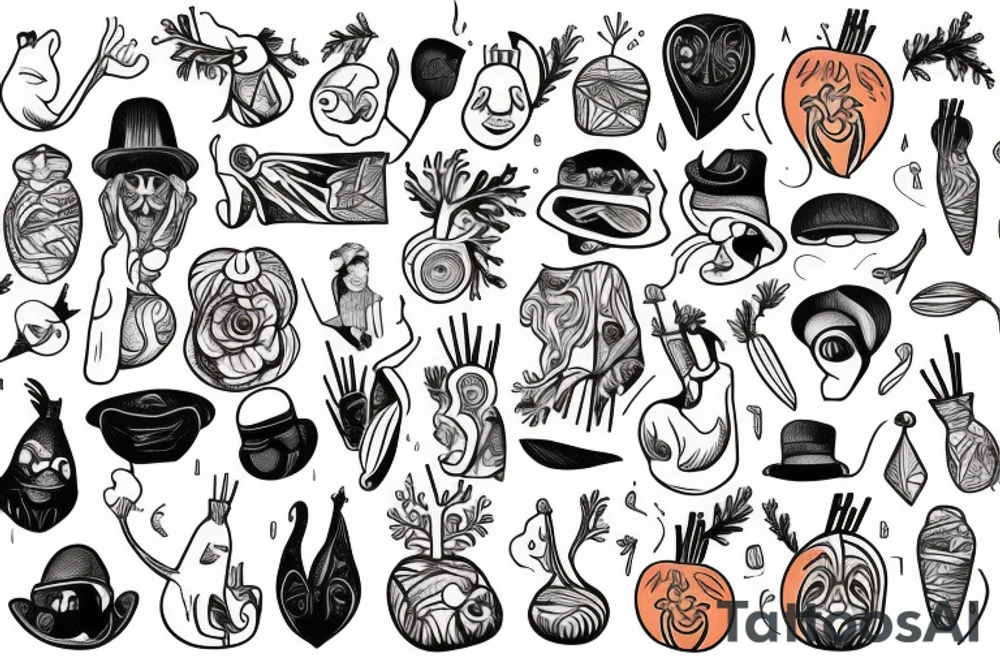 Carrot tattoo idea