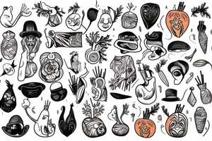 Carrot tattoo idea
