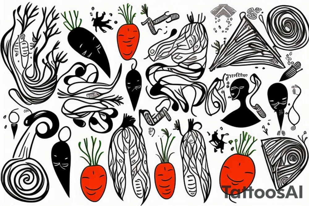 Carrot tattoo idea