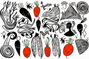Carrot tattoo idea