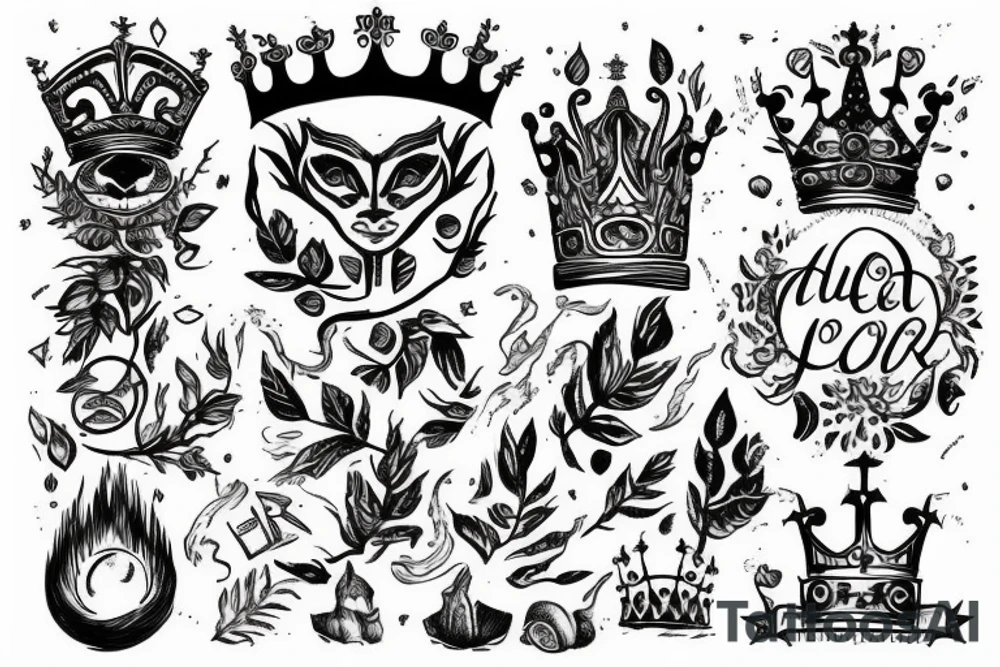 a tree, the crown of which is the planet Earth that burns tattoo idea