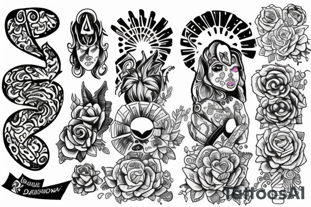 rainbow tattoo idea