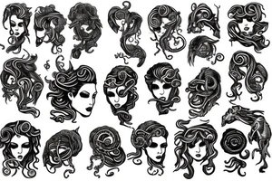A Medusa Standing tattoo idea