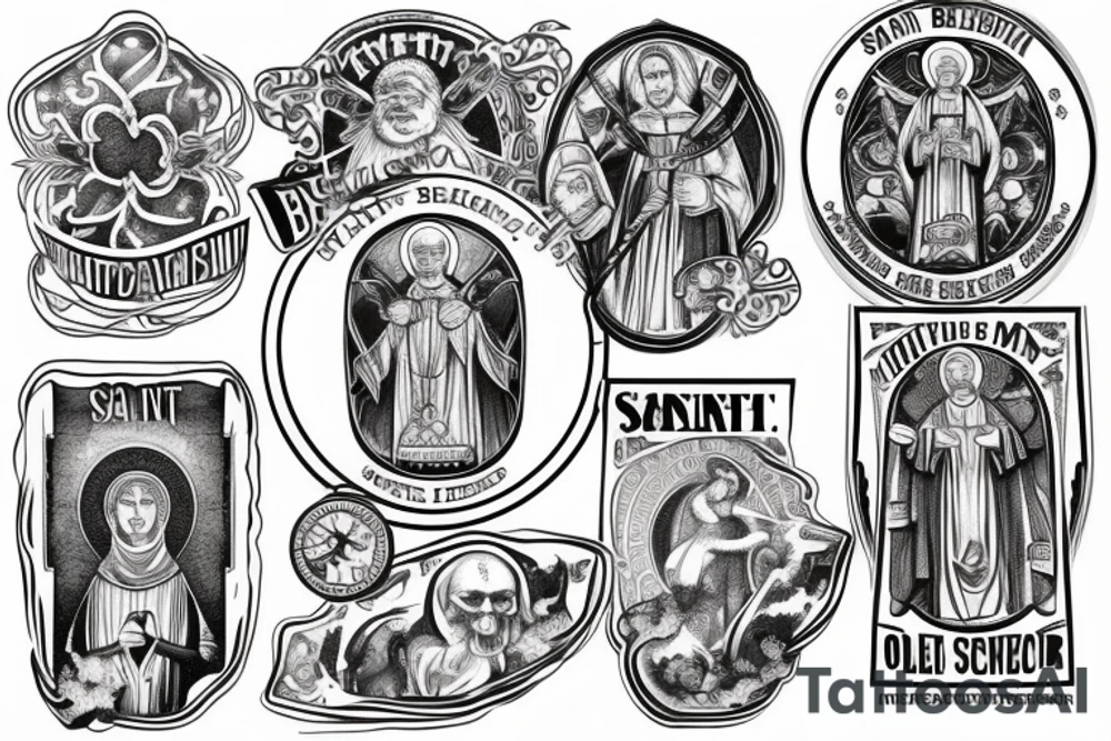 saint benedict tattoo idea