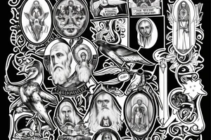 saint benedict with raven tattoo idea