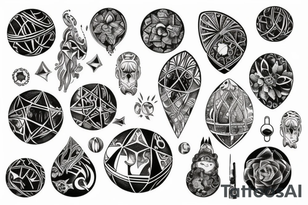 crystal ball tattoo idea