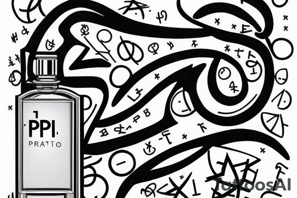 Pi symbol. Givenchy perfume. tattoo idea